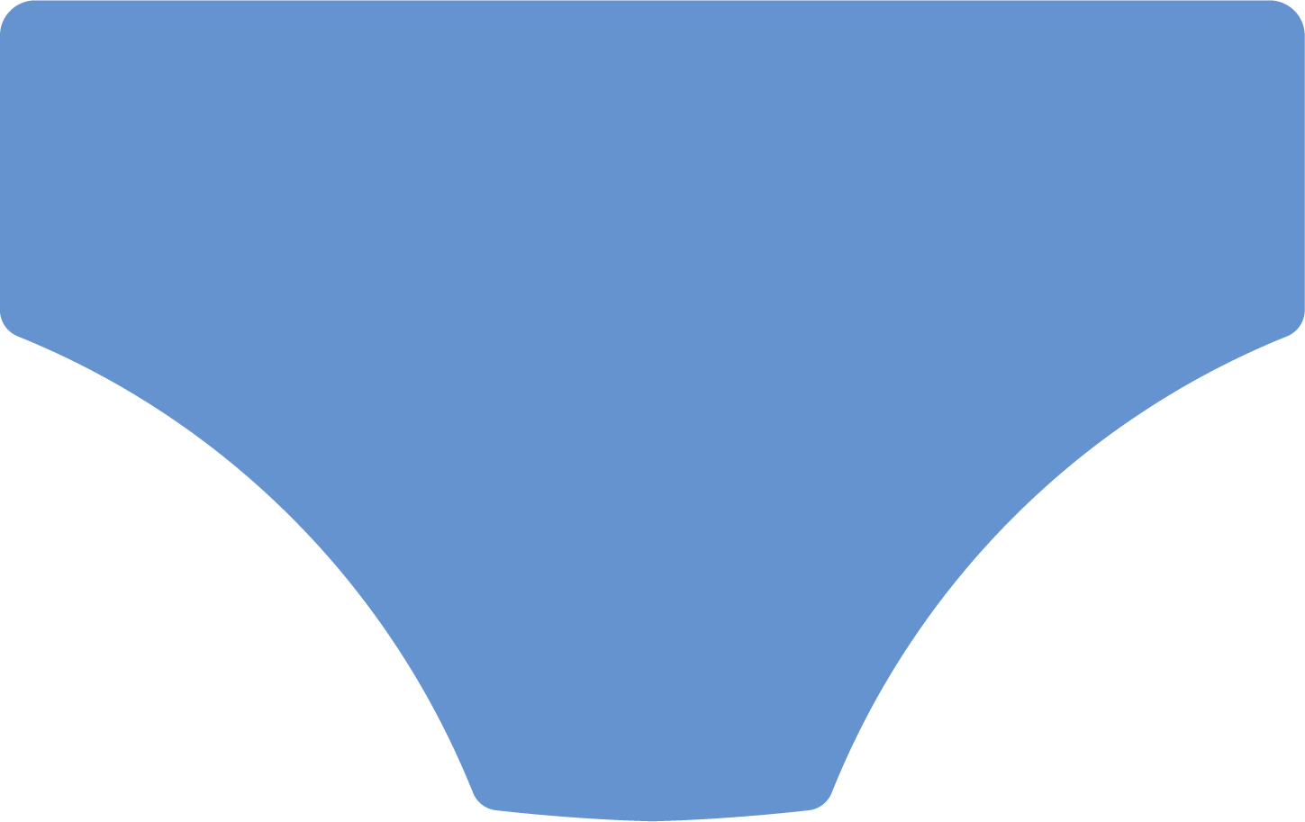 Blue pair of underwear